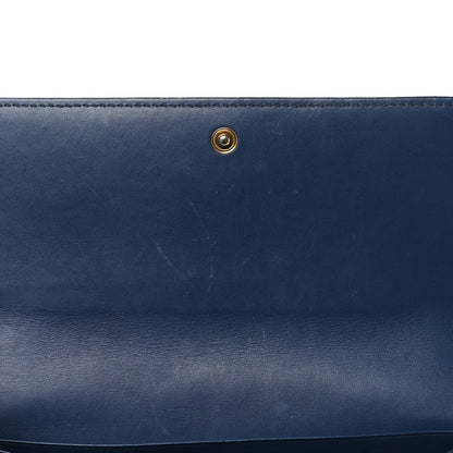 Gucci Denim Matelasse Pearly GG Marmont Continental Wallet Blue 9 of 10