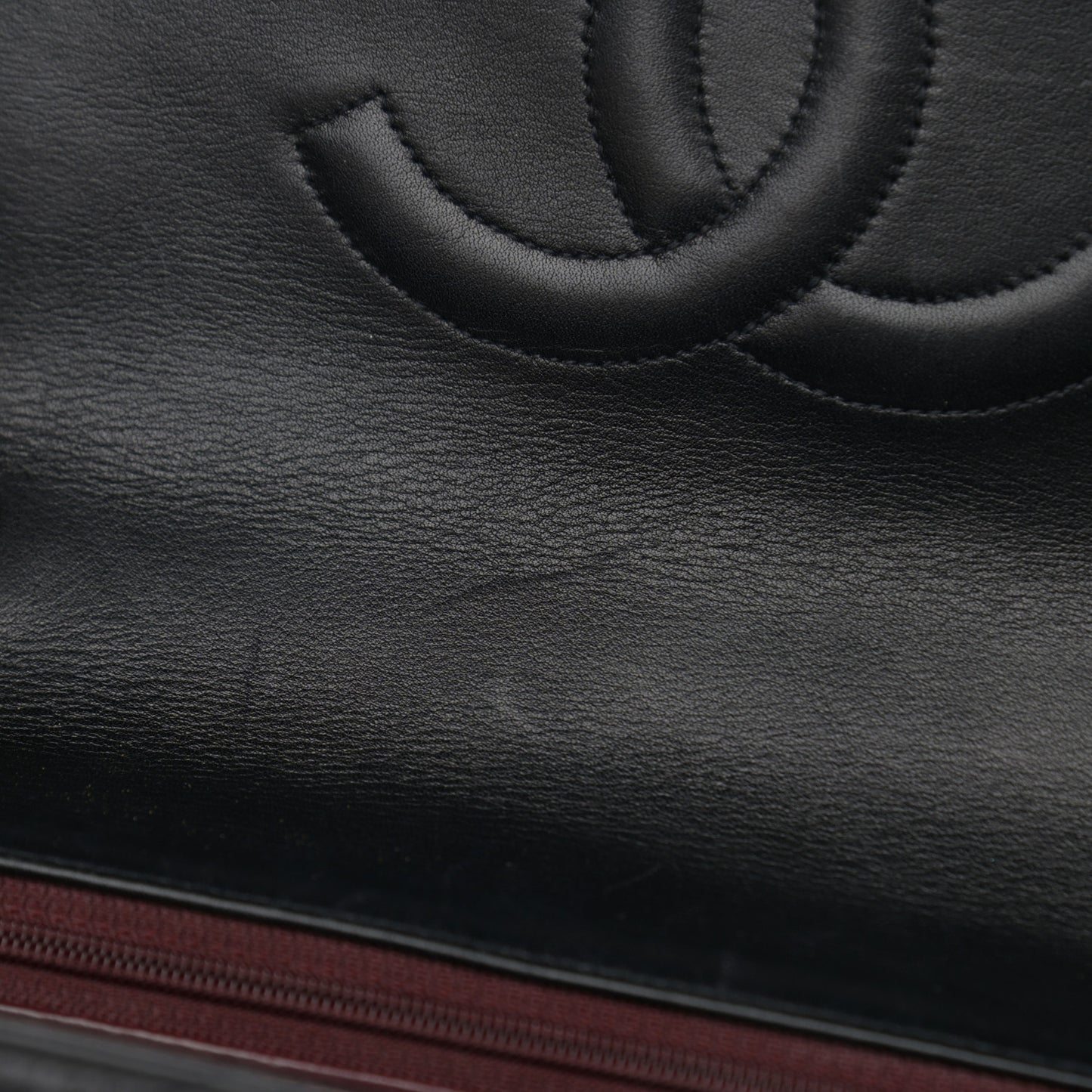 Lambskin Quilted XL Jumbo Single Flap Black