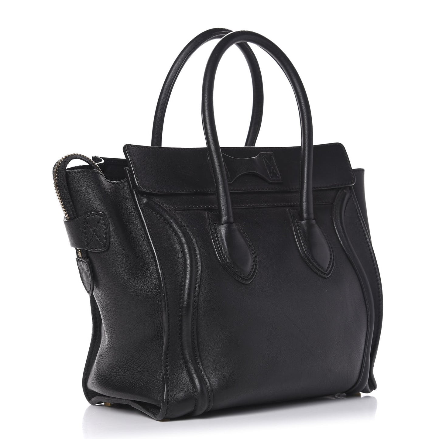 Smooth Calfskin Micro Luggage Black