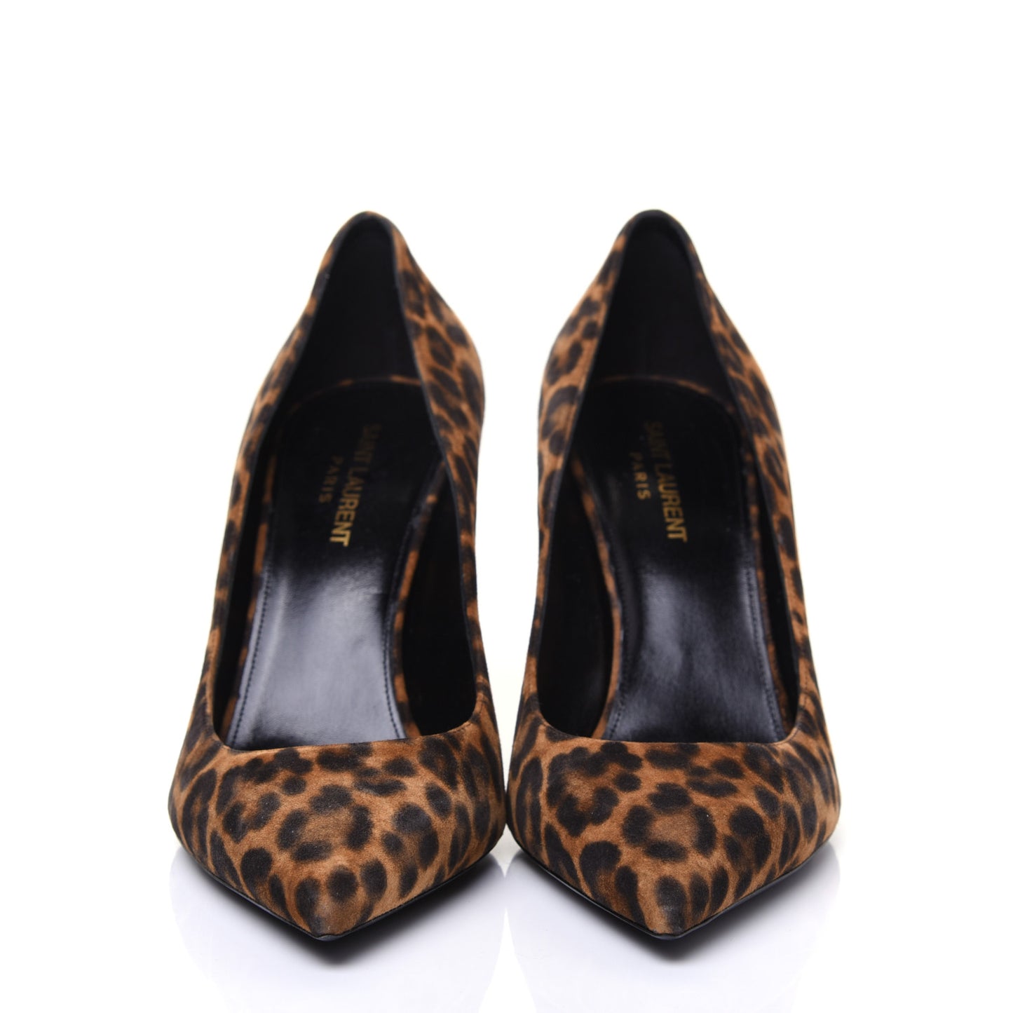Suede Leopard Printed Anja Pumps 40 Natural Coffee