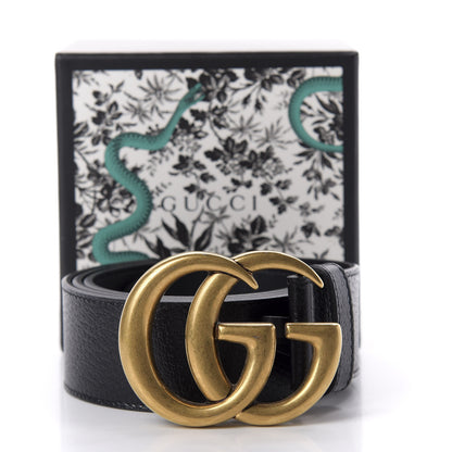 Gucci Textured Calfskin Double G 40mm Belt 90 36 Black 5 of 5