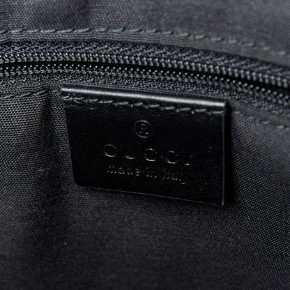 Gucci GG Monogram Web Flat Messenger Bag Black 6 of 11