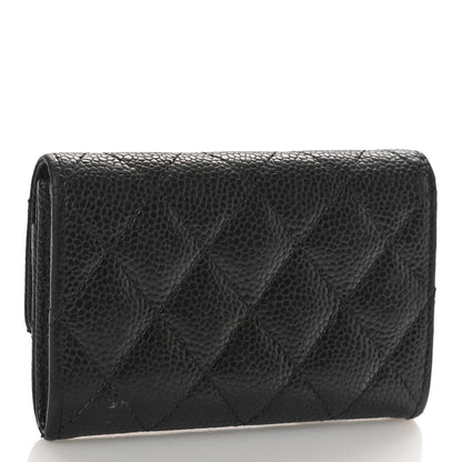 Chanel Caviar Quilted Flap Card Holder Black 3 of 7