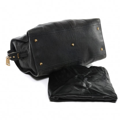 Saint Laurent Leather Large Cabas Chyc Black 4 of 7