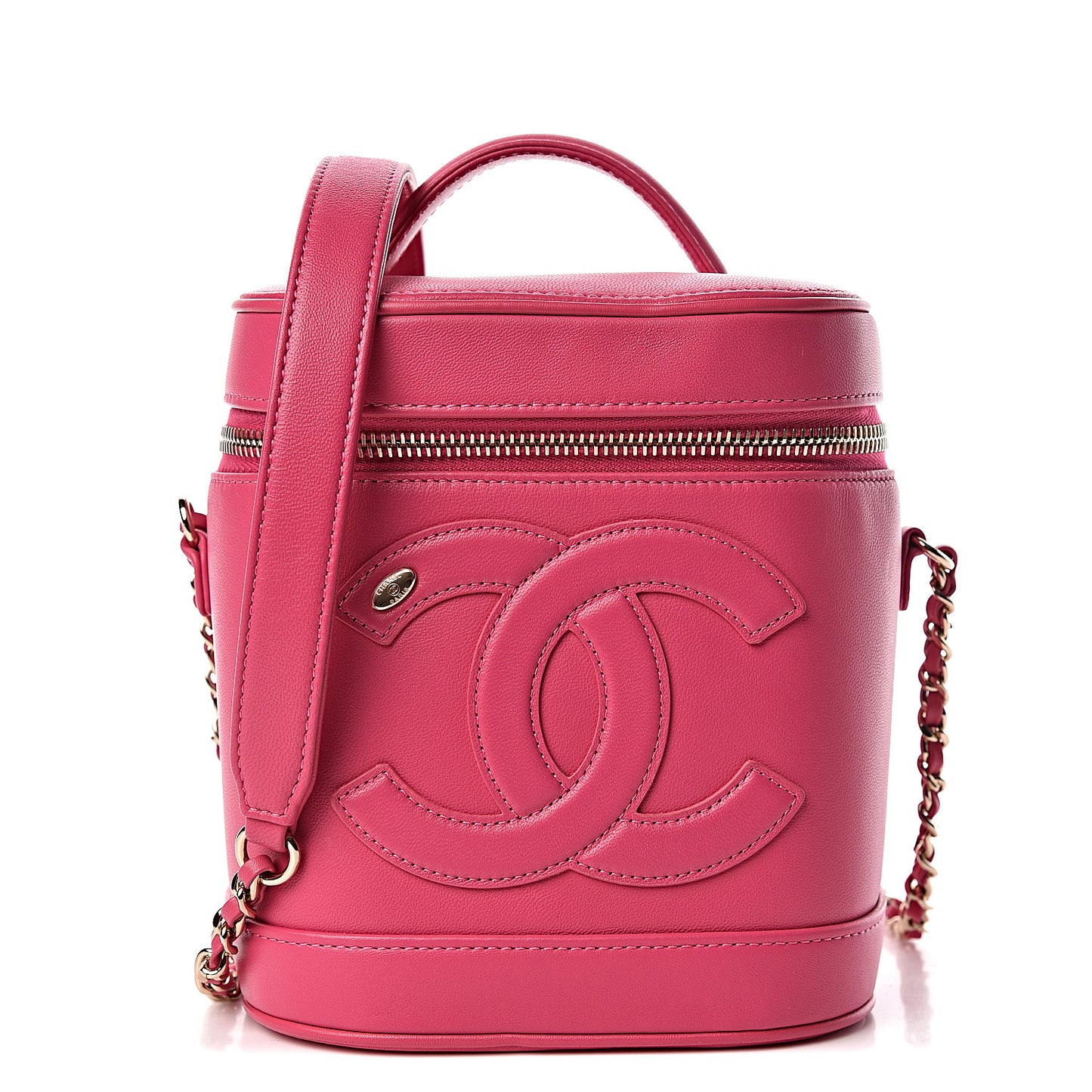 Lambskin Timeless Vanity Cosmetic Case Pink