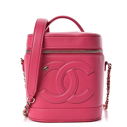 Chanel Lambskin Timeless Vanity Cosmetic Case Pink 1 of 10