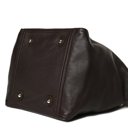 Saint Laurent Calfskin XL Downtown Tote Brown 9 of 19