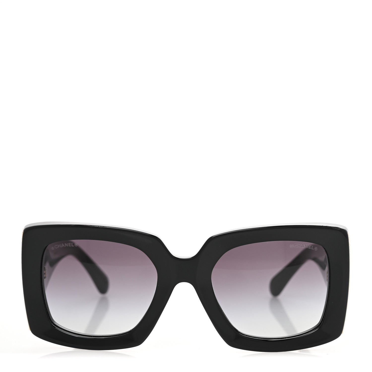 Chanel Acetate Rectangle Sunglasses 5435 Black 2 of 7