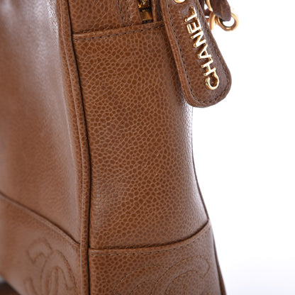 Chanel Caviar CC Shoulder Bag Light Brown 9 of 14