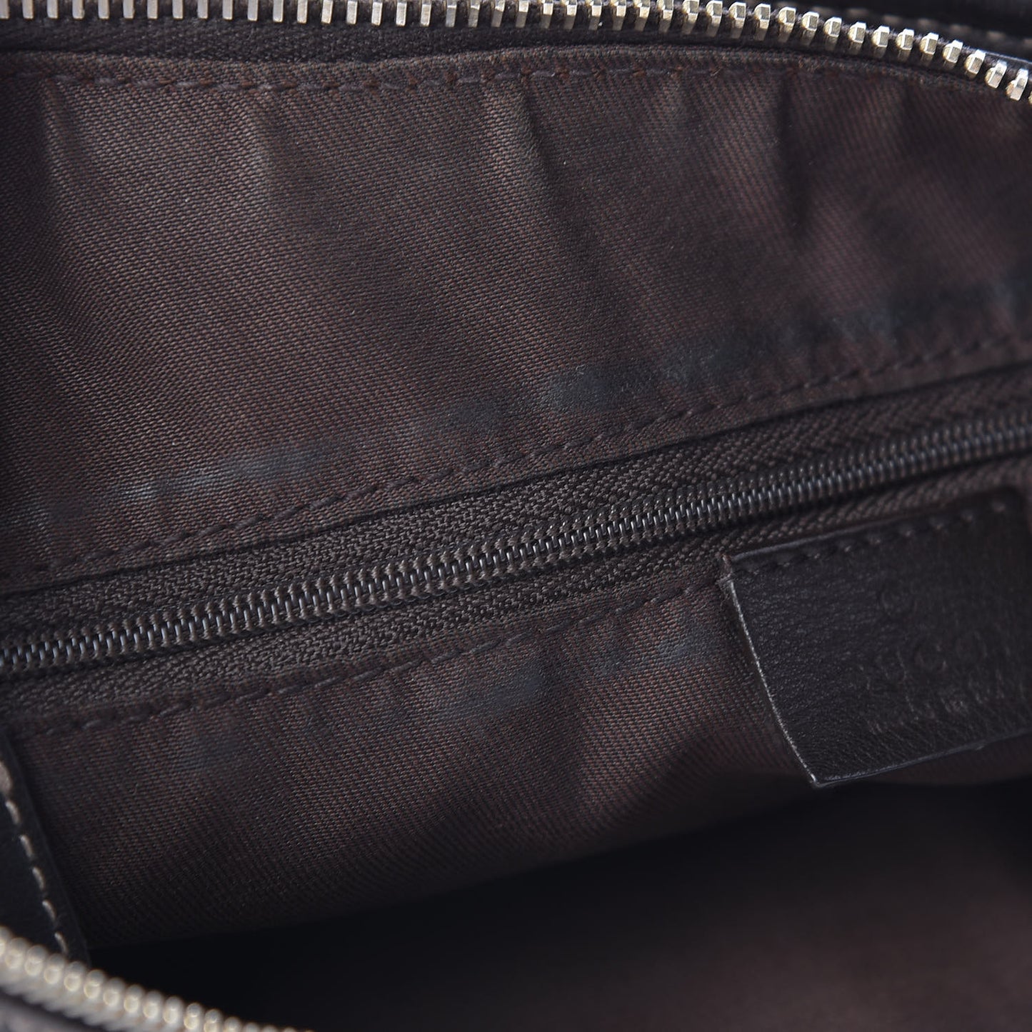 Monogram Large D Gold Hobo Dark Brown