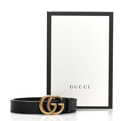 Gucci Calfskin Double G 30mm Belt 90 36 Black 6 of 6