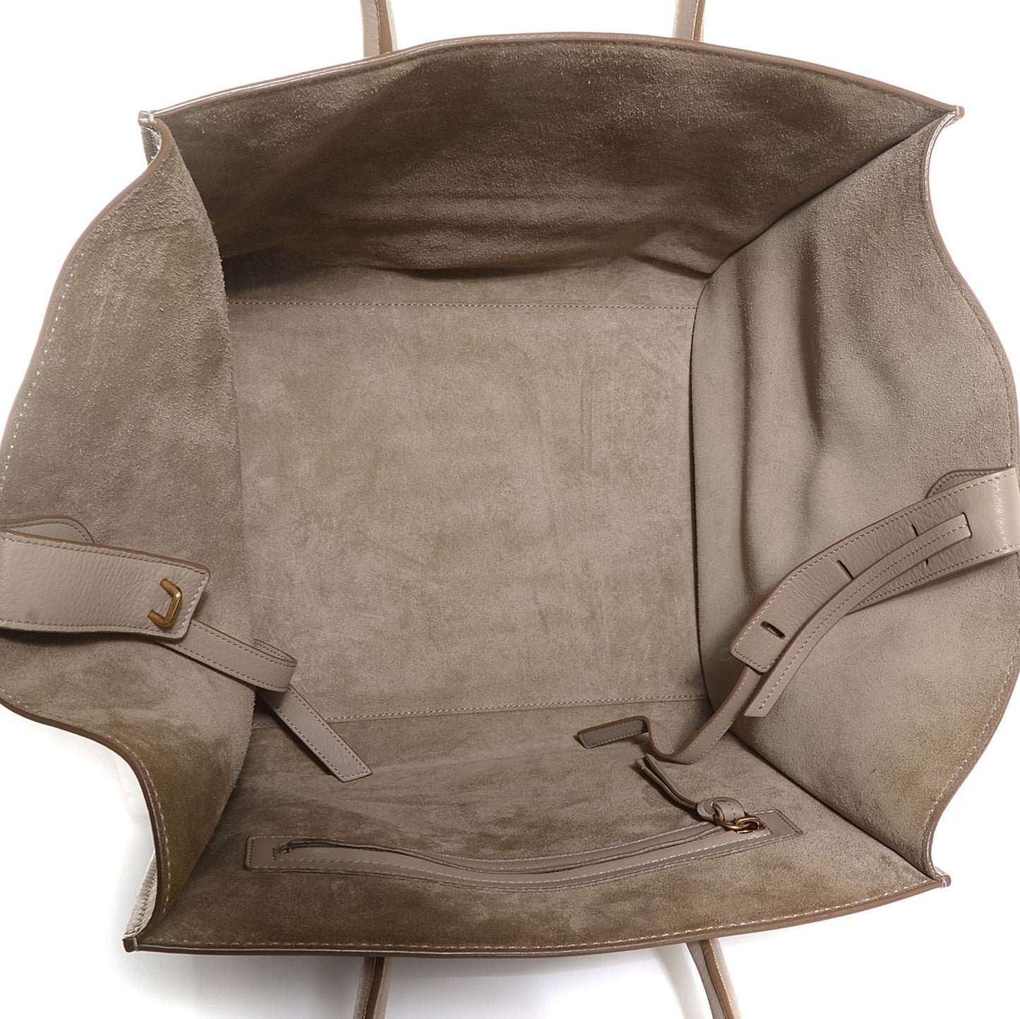 Supple Calfskin Medium Phantom Luggage Beige
