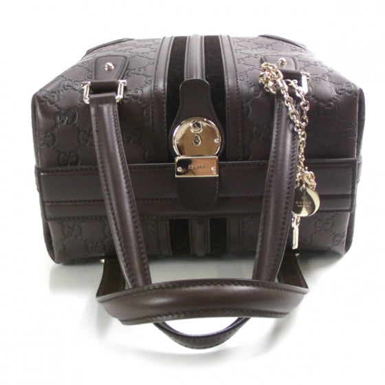 Guccissima Treasure Boston Chocolate Brown