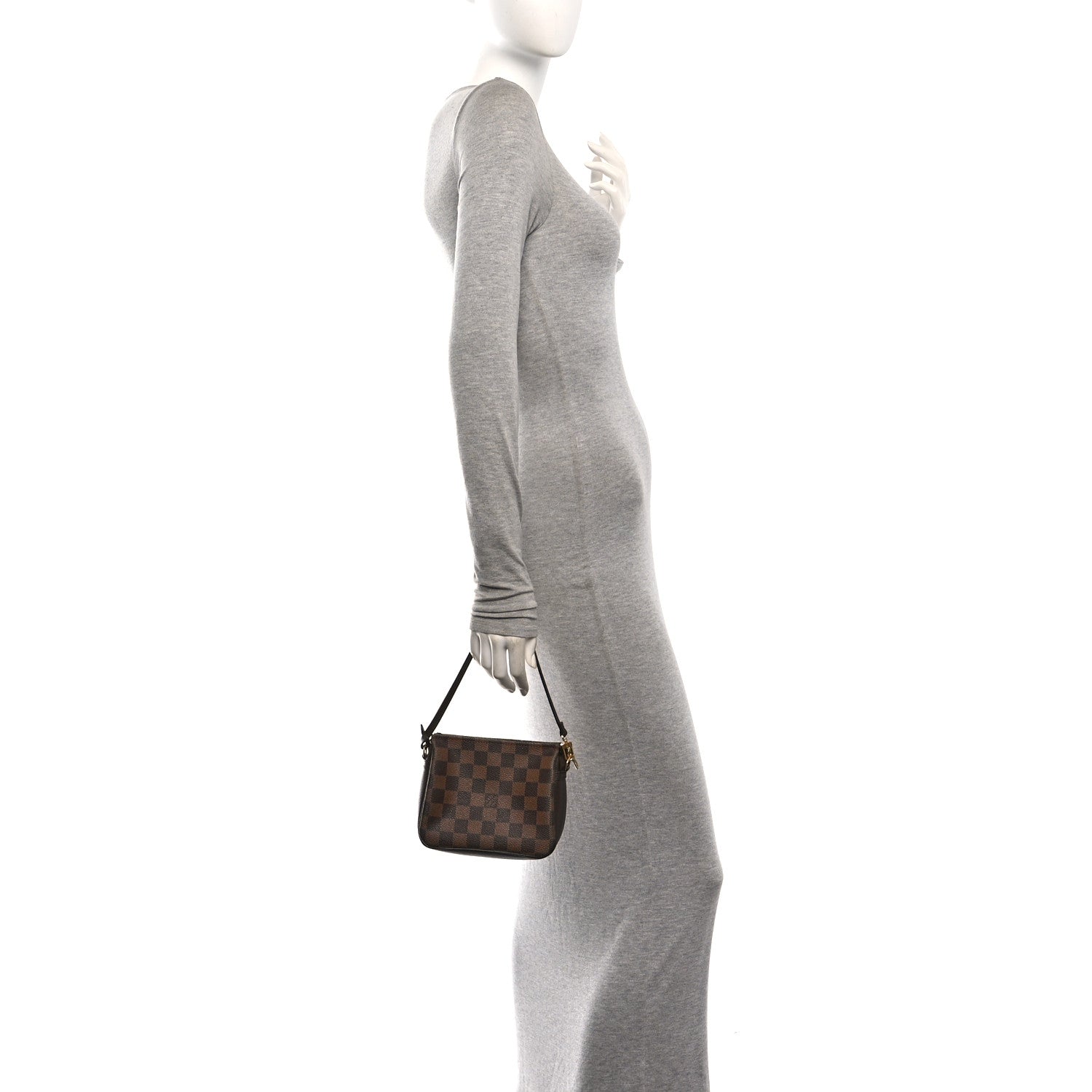 Louis Vuitton Damier Ebene Trousse Make Up Bag Pochette 2 of 9