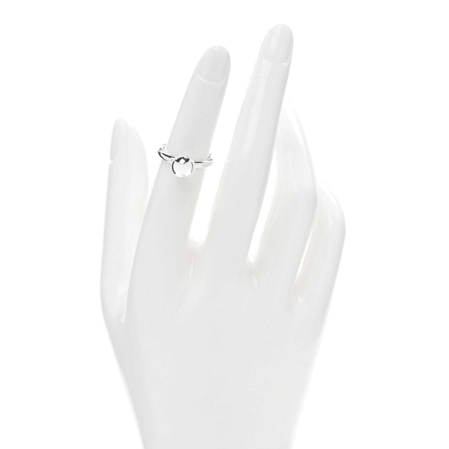 Sterling Silver 8mm Hardwear Ball Ring 48 4.5