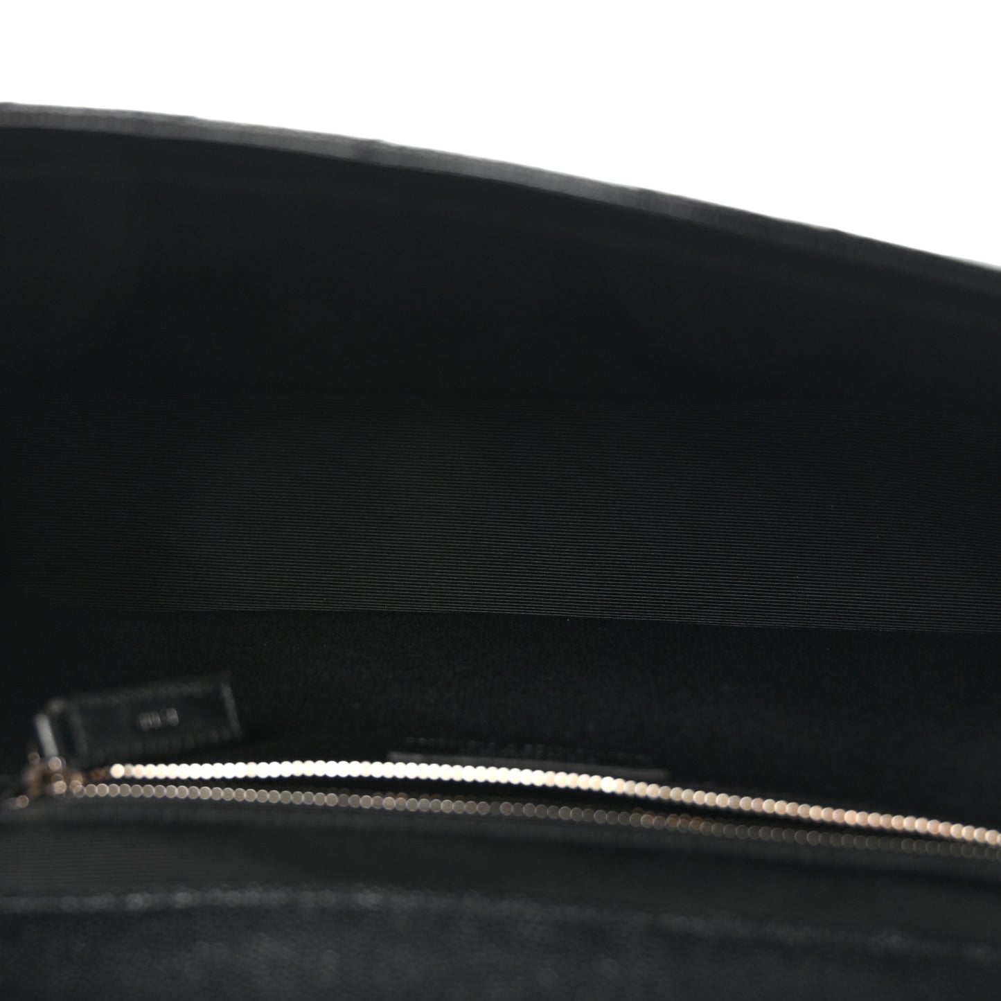 Grain De Poudre Matelasse Chevron Large Monogram Satchel Black