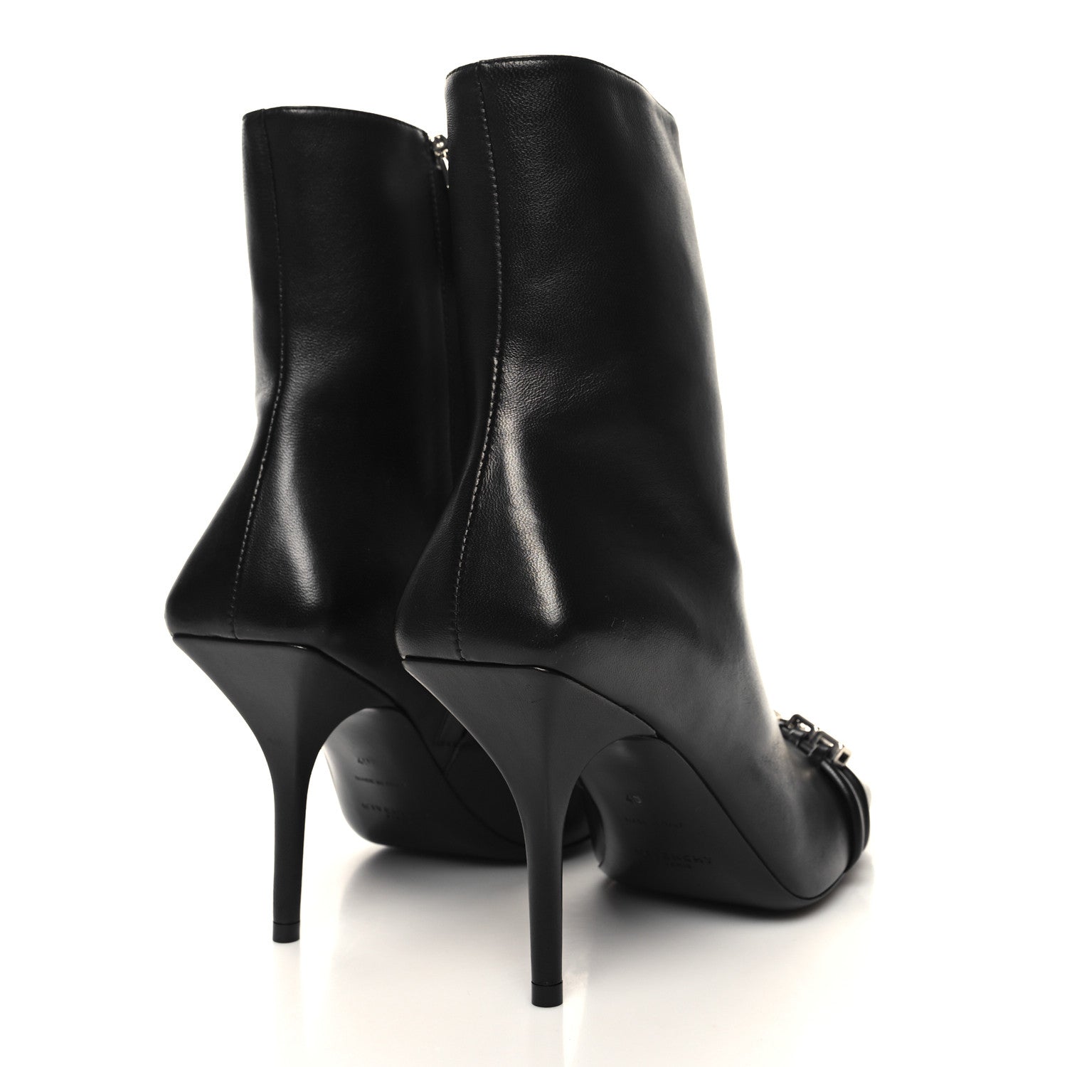 Givenchy Calfskin G Woven Ankle Boots 40 Black 4 of 8