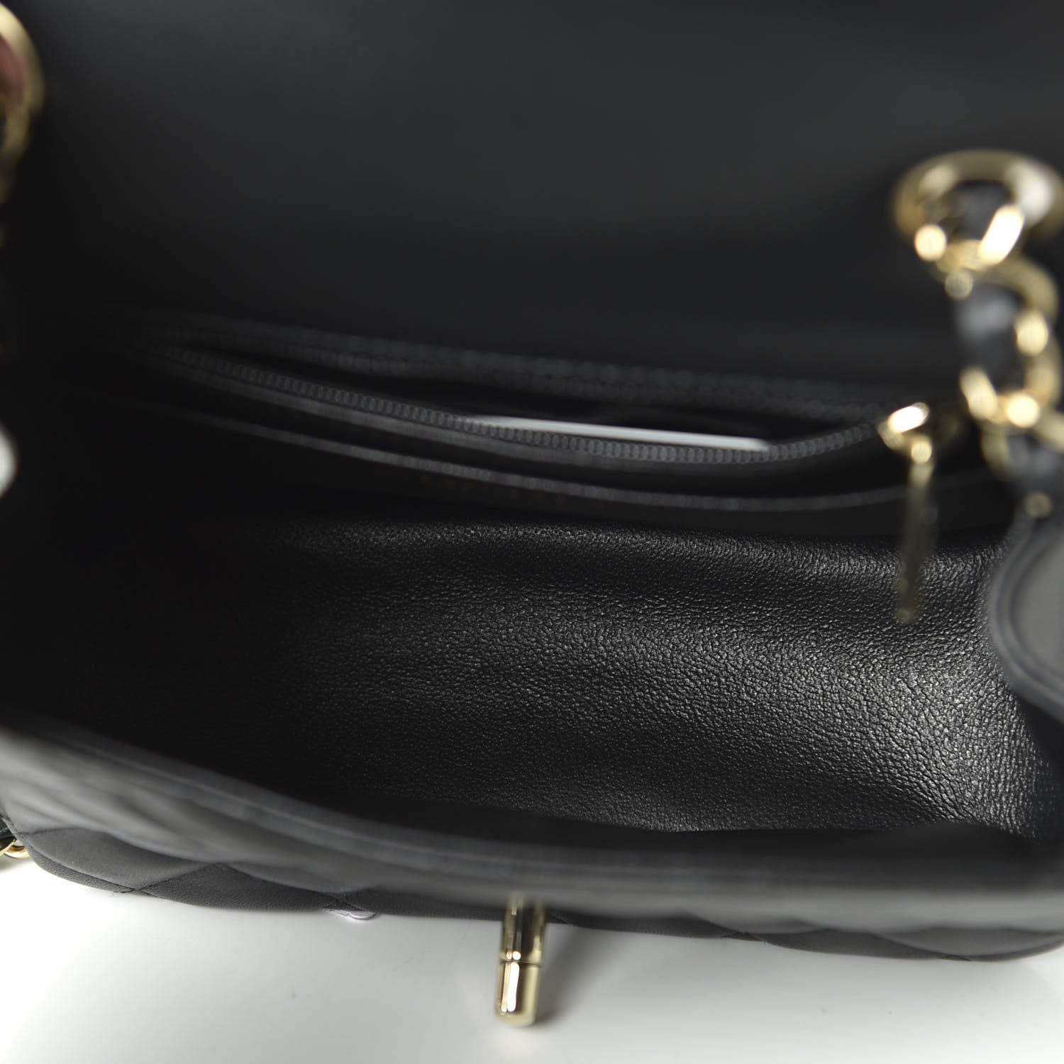 Chanel Lambskin Quilted Mini Square Flap Black 5 of 10