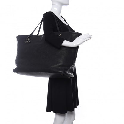 Chanel Grained Calfskin Large Shopping Fever Tote Black 2 of 10
