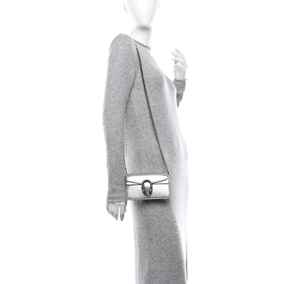 Gucci Metallic Calfskin Super Mini Dionysus Shoulder Bag Silver 2 of 10