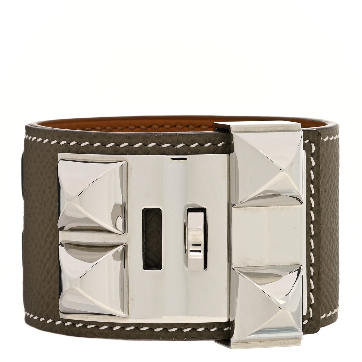 Epsom Collier de Chien CDC Bracelet T3 Etoupe