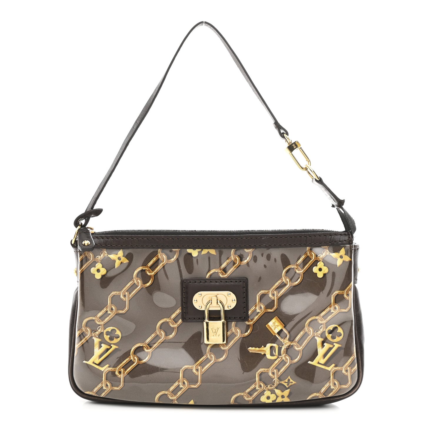 Monogram Charms Pochette Accessories Brown