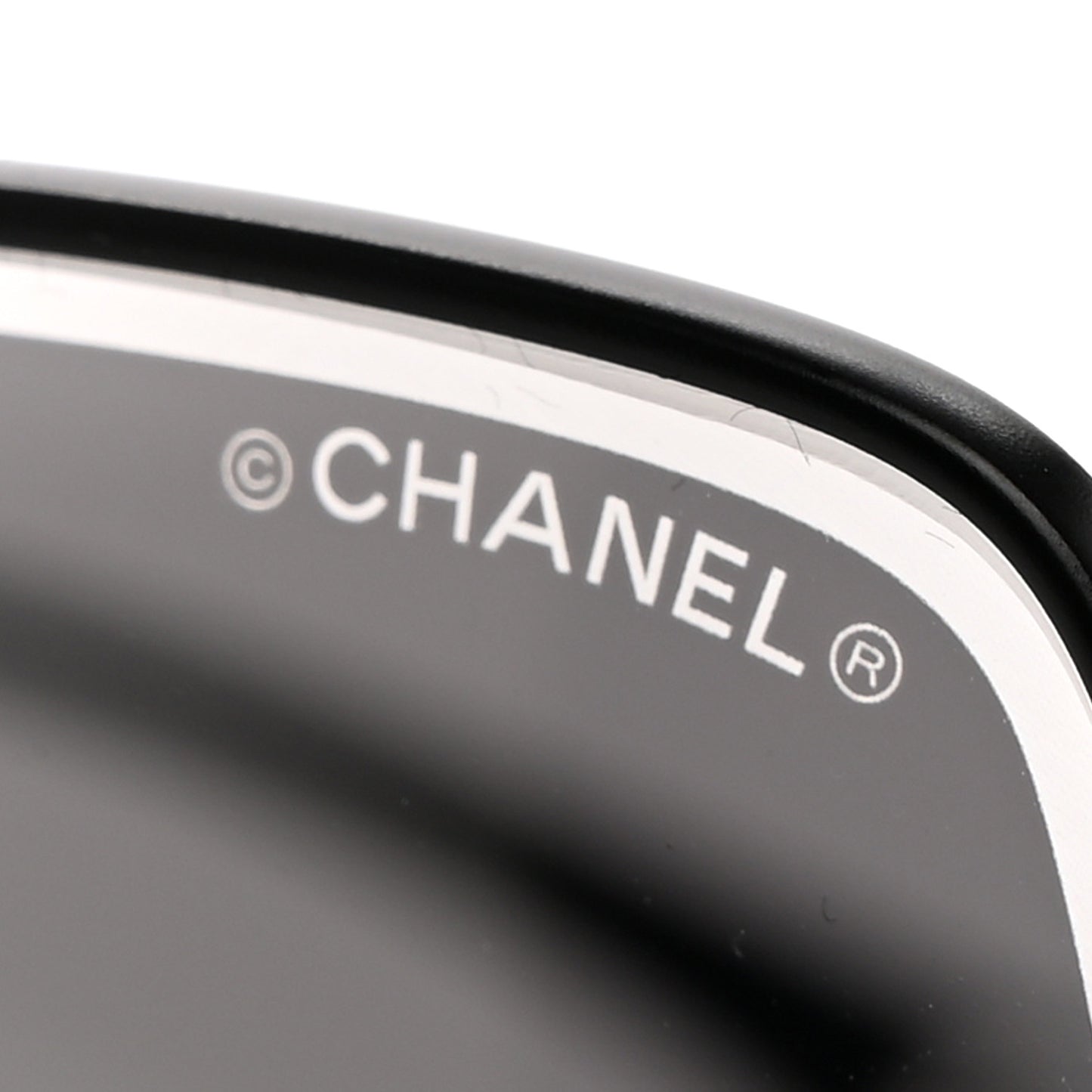 Metal Butterfly Removable Pearl Chain Sunglasses 4262 Black