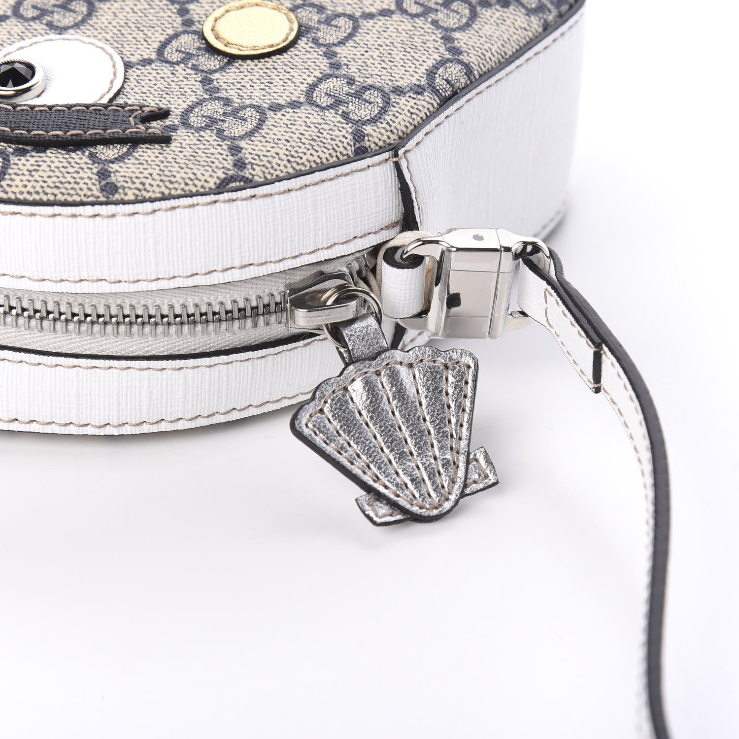 Gucci GG Supreme Monogram Childrens Octopus Messenger Bag White 10 of 10