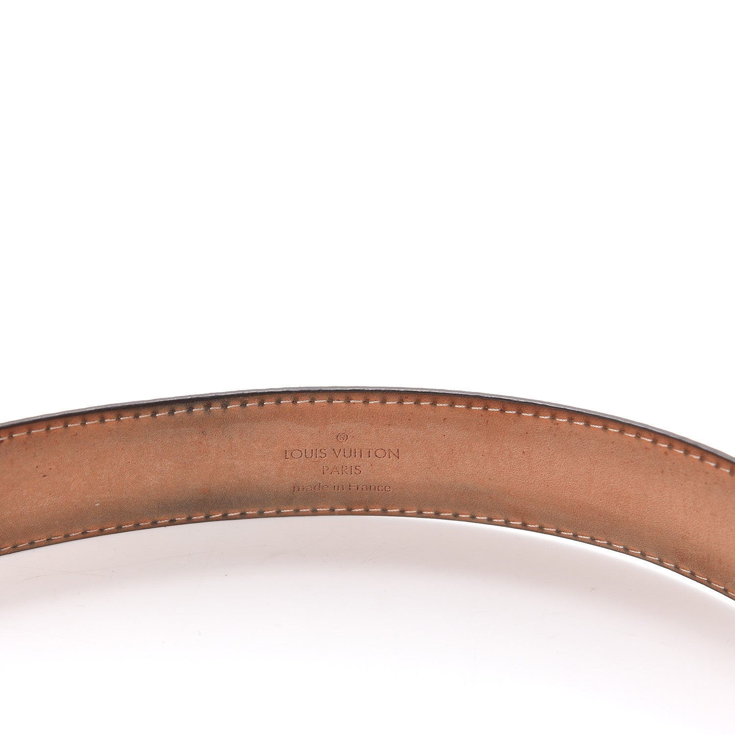 Louis Vuitton Damier Ebene 30mm Ellipse Belt 85 34 10 of 11