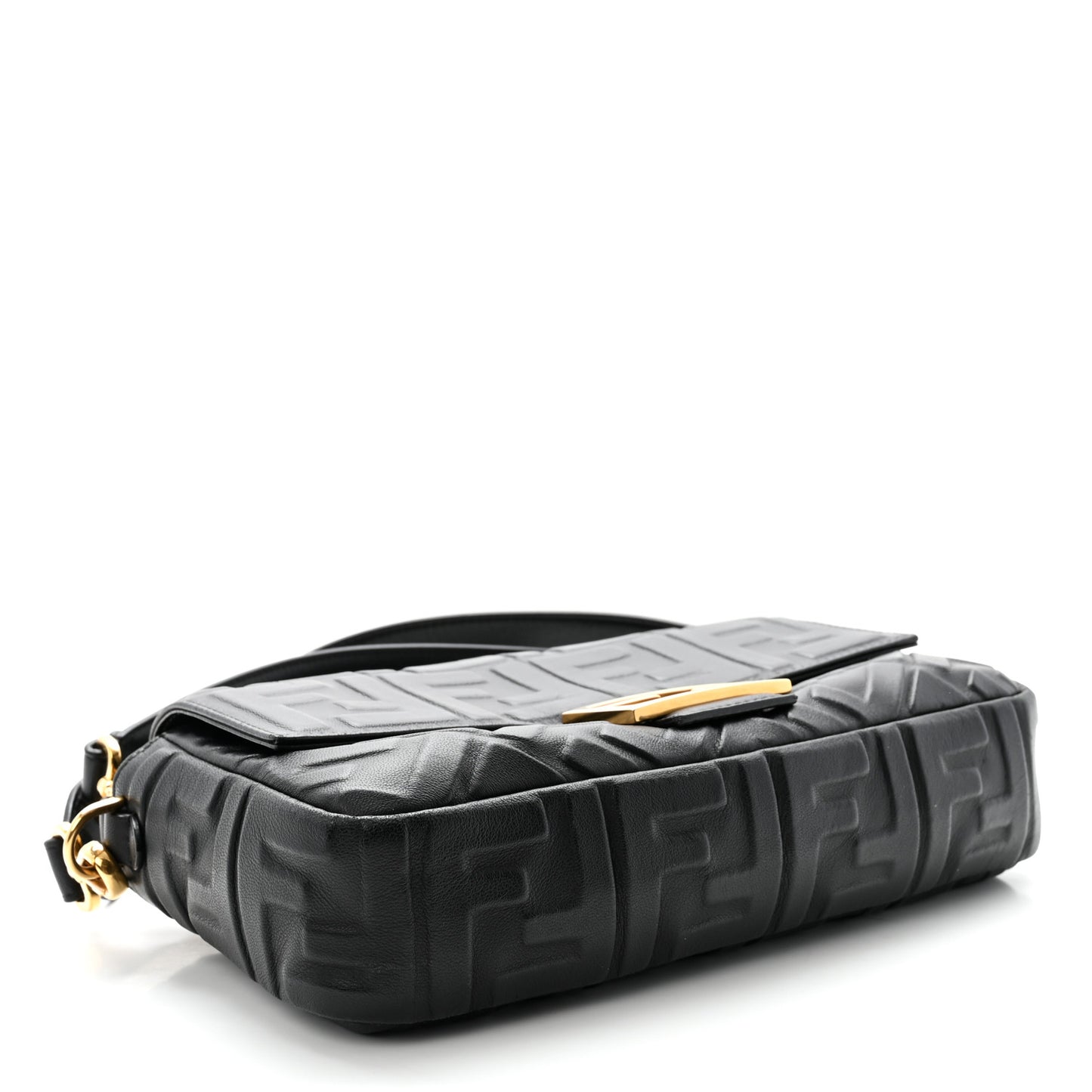 Nappa FF 1974 Embossed Baguette Black