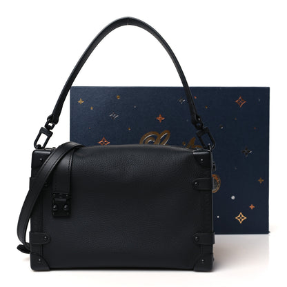 Louis Vuitton Calfskin Side Trunk MM Black 10 of 10