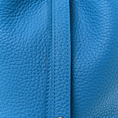 Hermes Taurillon Clemence Picotin Lock 18 PM Bleu Frida 6 of 9