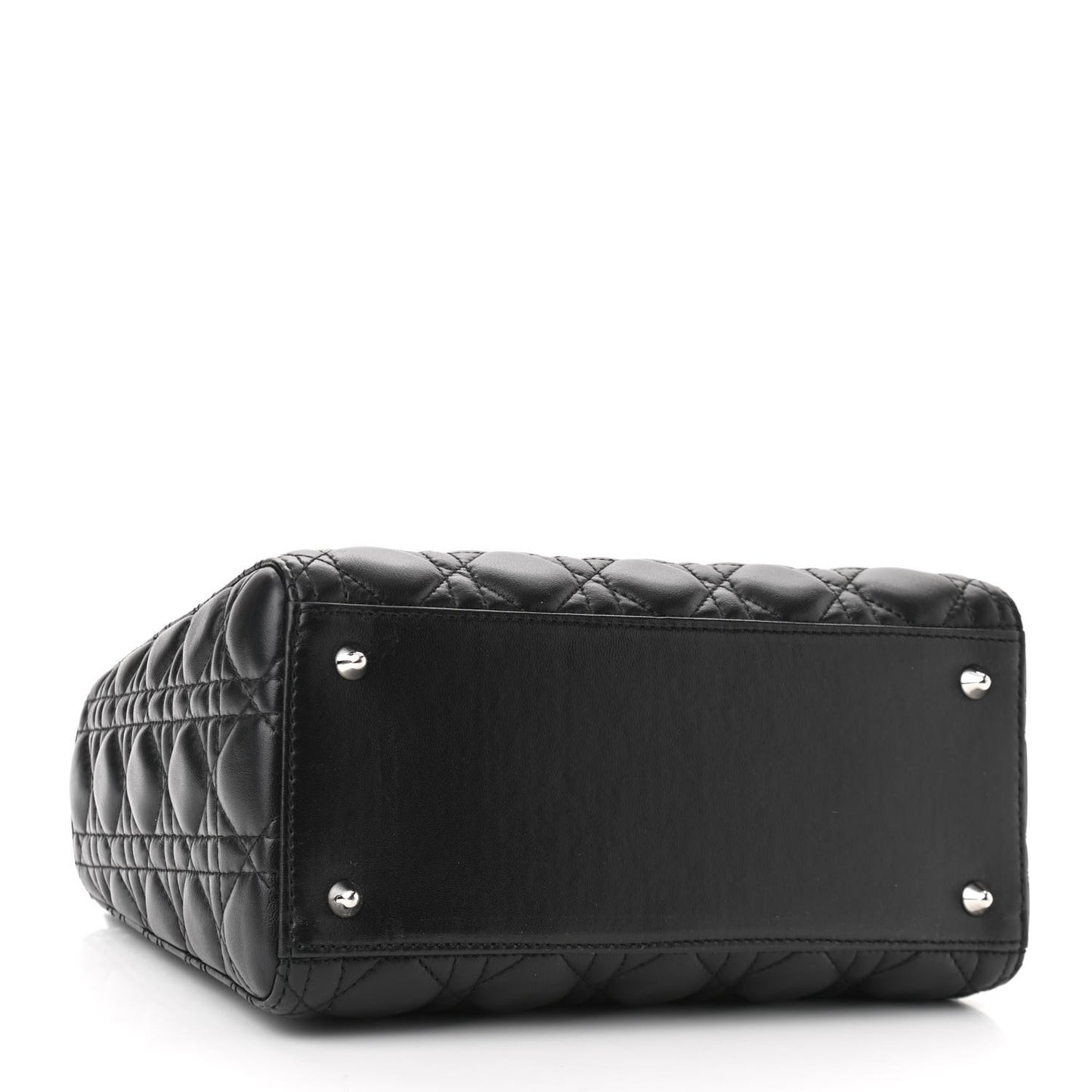 Lambskin Cannage Medium Lady Dior Black