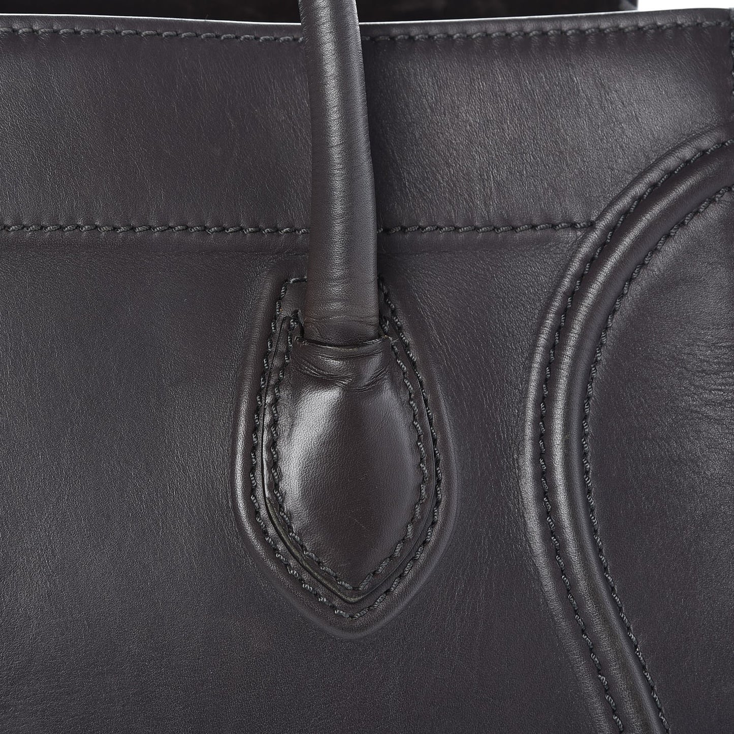 Smooth Calfskin Medium Phantom Luggage Grey