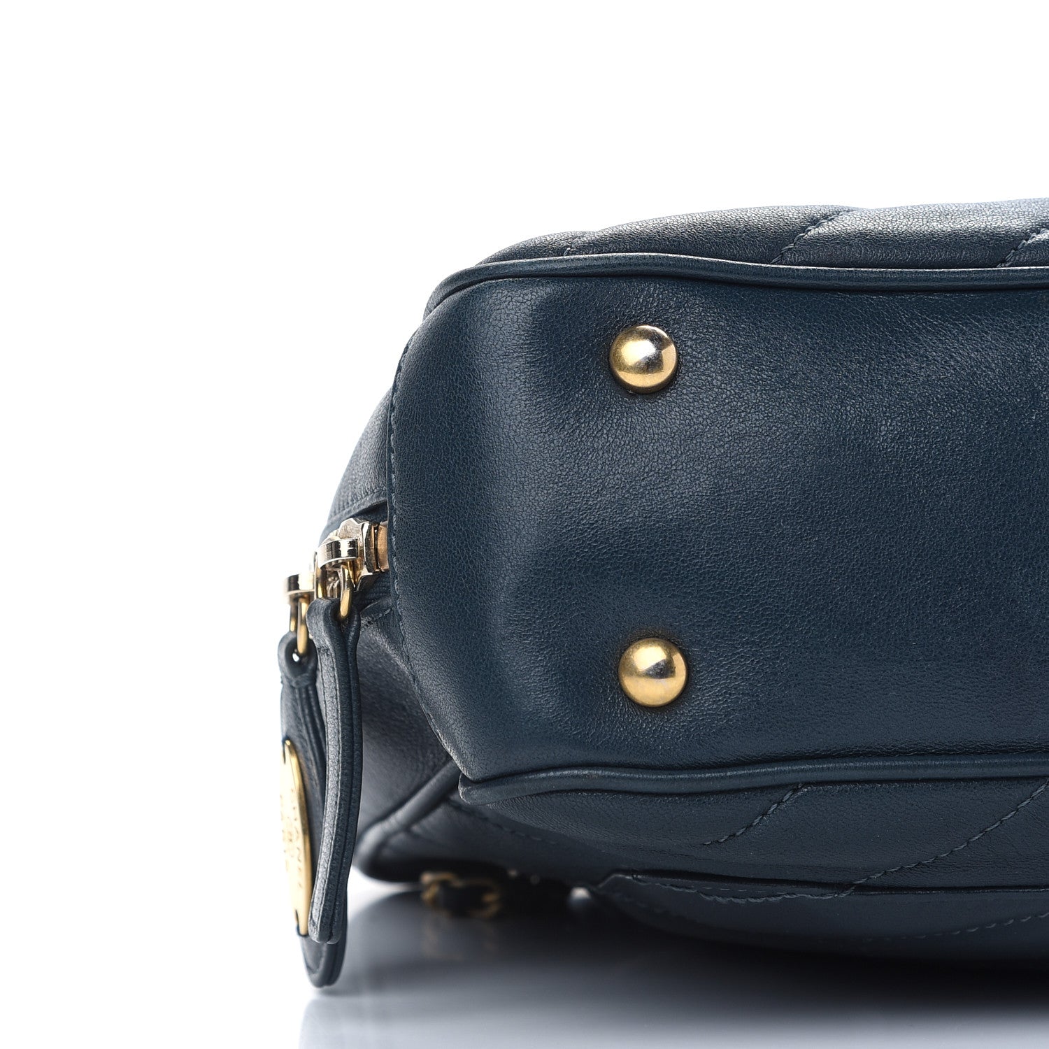Chanel Lambskin Quilted Coco Vintage Camera Case Blue 8 of 10
