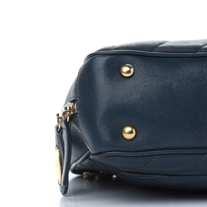 Chanel Lambskin Quilted Coco Vintage Camera Case Blue 8 of 10