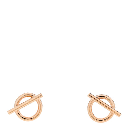 Hermes 18K Rose Gold PM Echappee Earrings 1 of 5