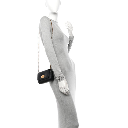 Mulberry Glossy Goatskin Mini Lily Flap Black 3 of 11