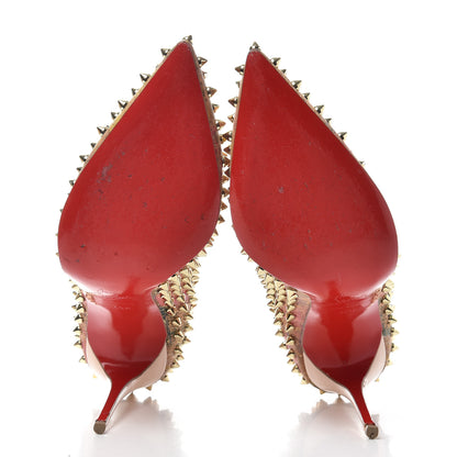 Christian Louboutin Cork Patent Bloom Print Follies Spikes 100 Pumps 40.5 Version Multicolor 6 of 10