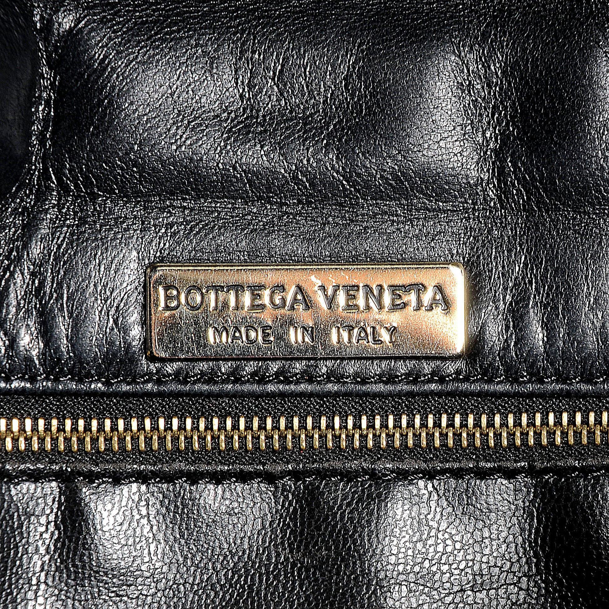 Bottega Veneta Vintage Woven Shoulder Bag Black 6 of 6