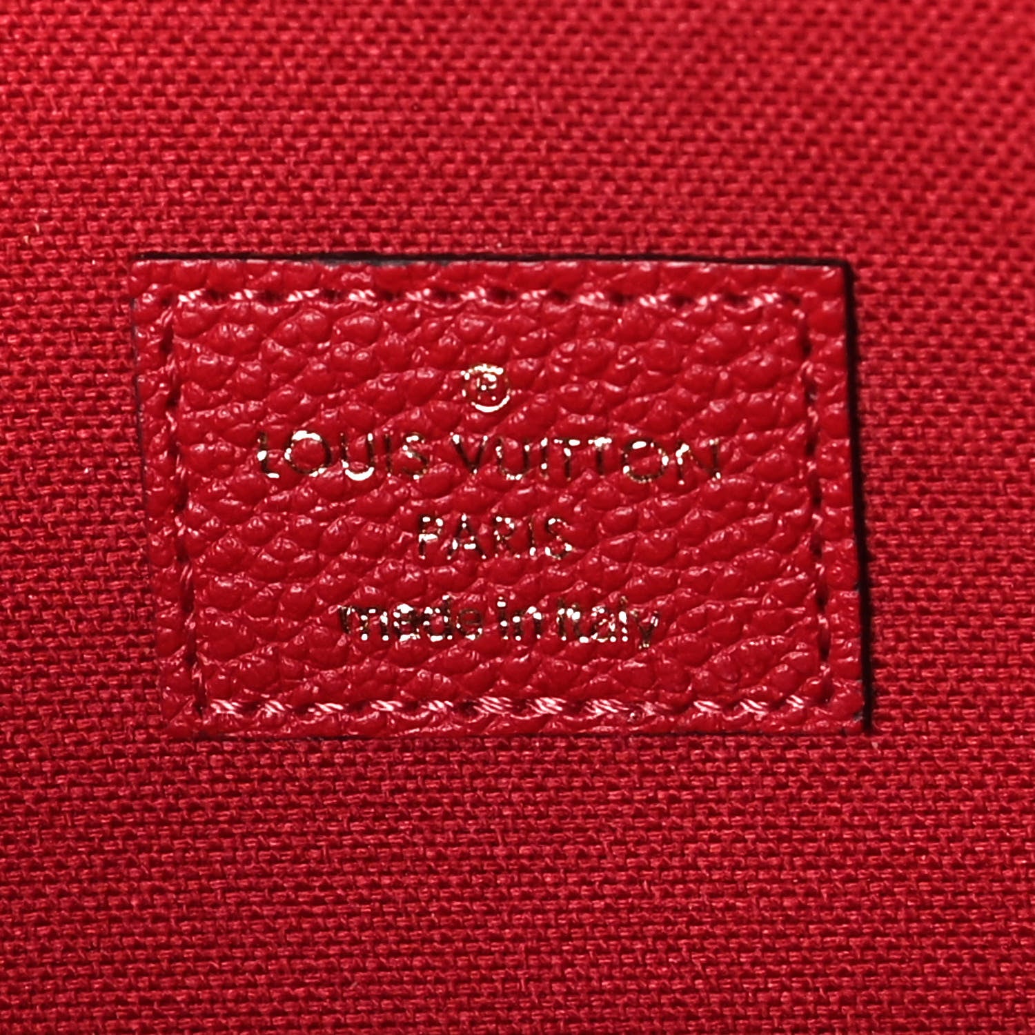 Louis Vuitton Empreinte Pochette Felicie Chain Wallet Scarlet 9 of 11