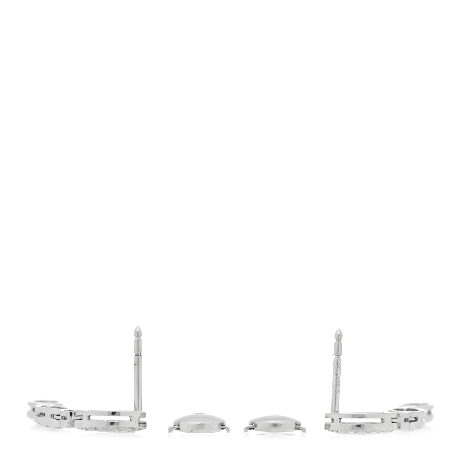 Tiffany Platinum Diamond Marquise Drop Earrings 3 of 5