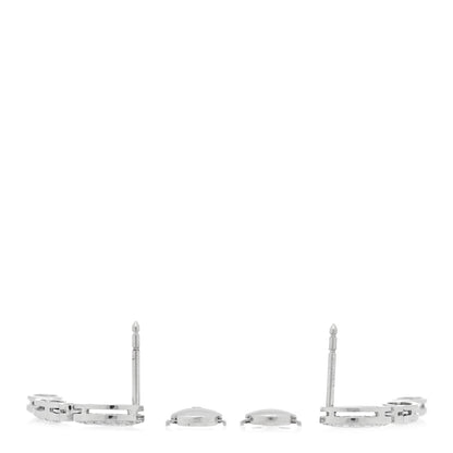 Tiffany Platinum Diamond Marquise Drop Earrings 3 of 5