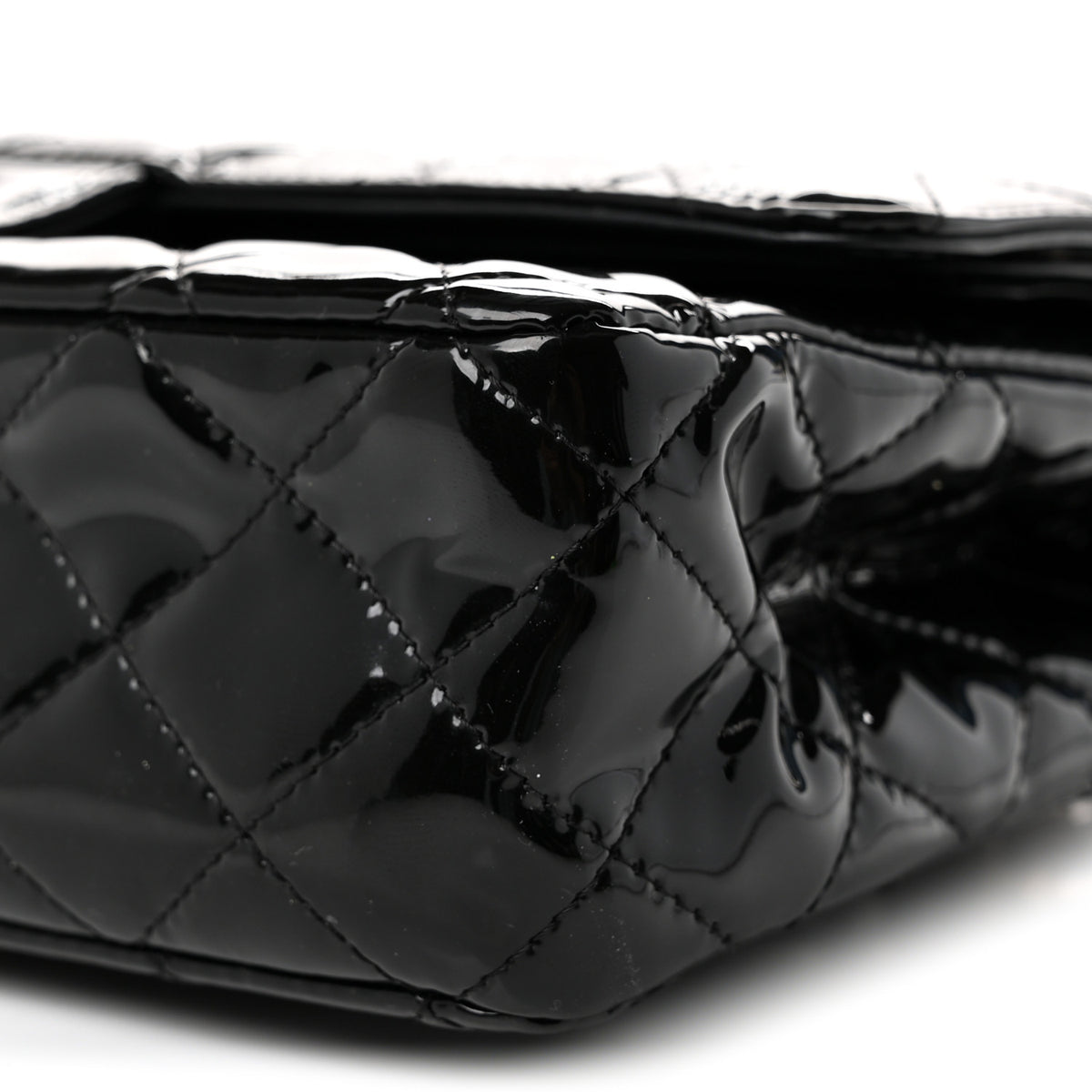 Chanel Patent Quilted Medium Double Flap Black 10 of 10