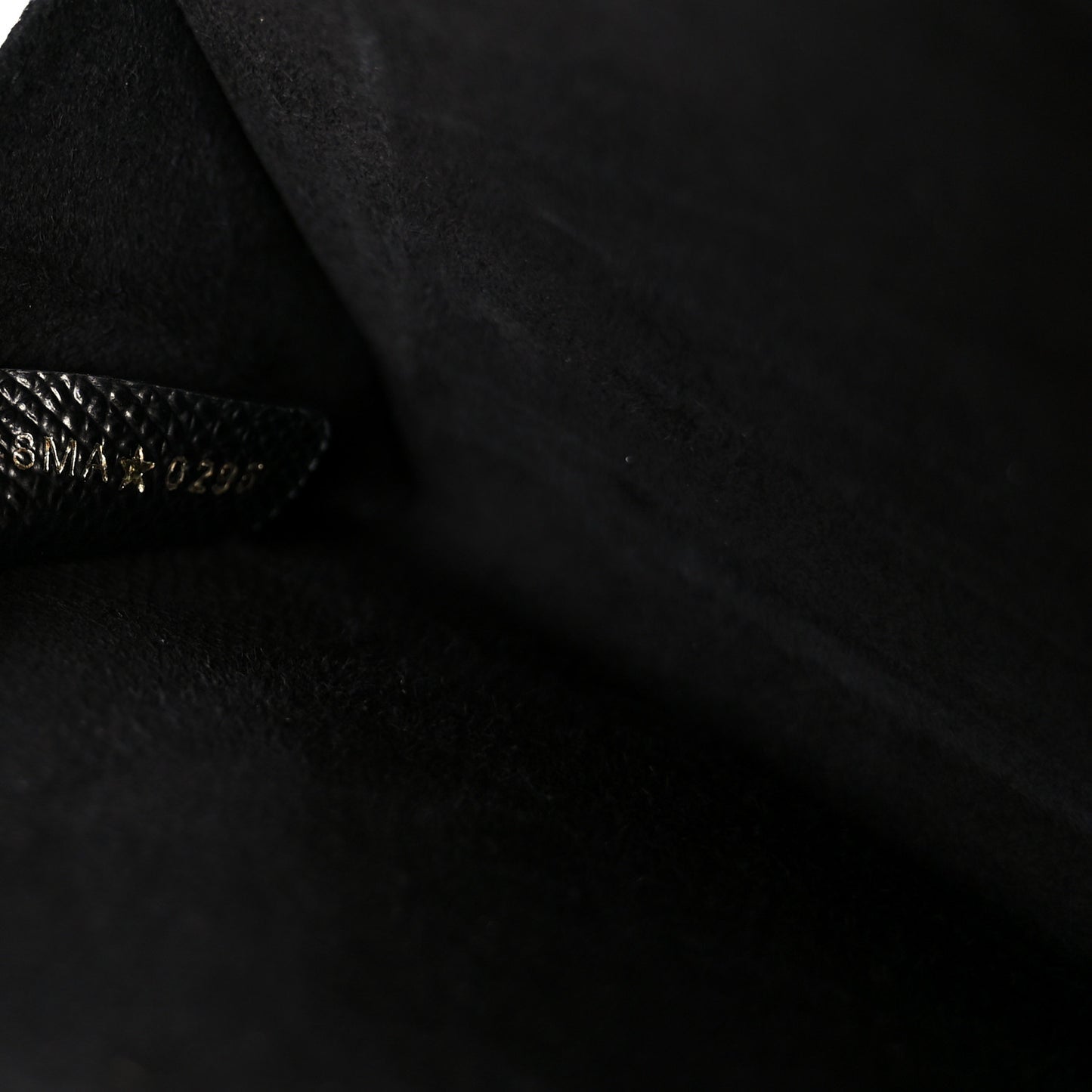 Grained Calfskin Caro Double Pouch Black