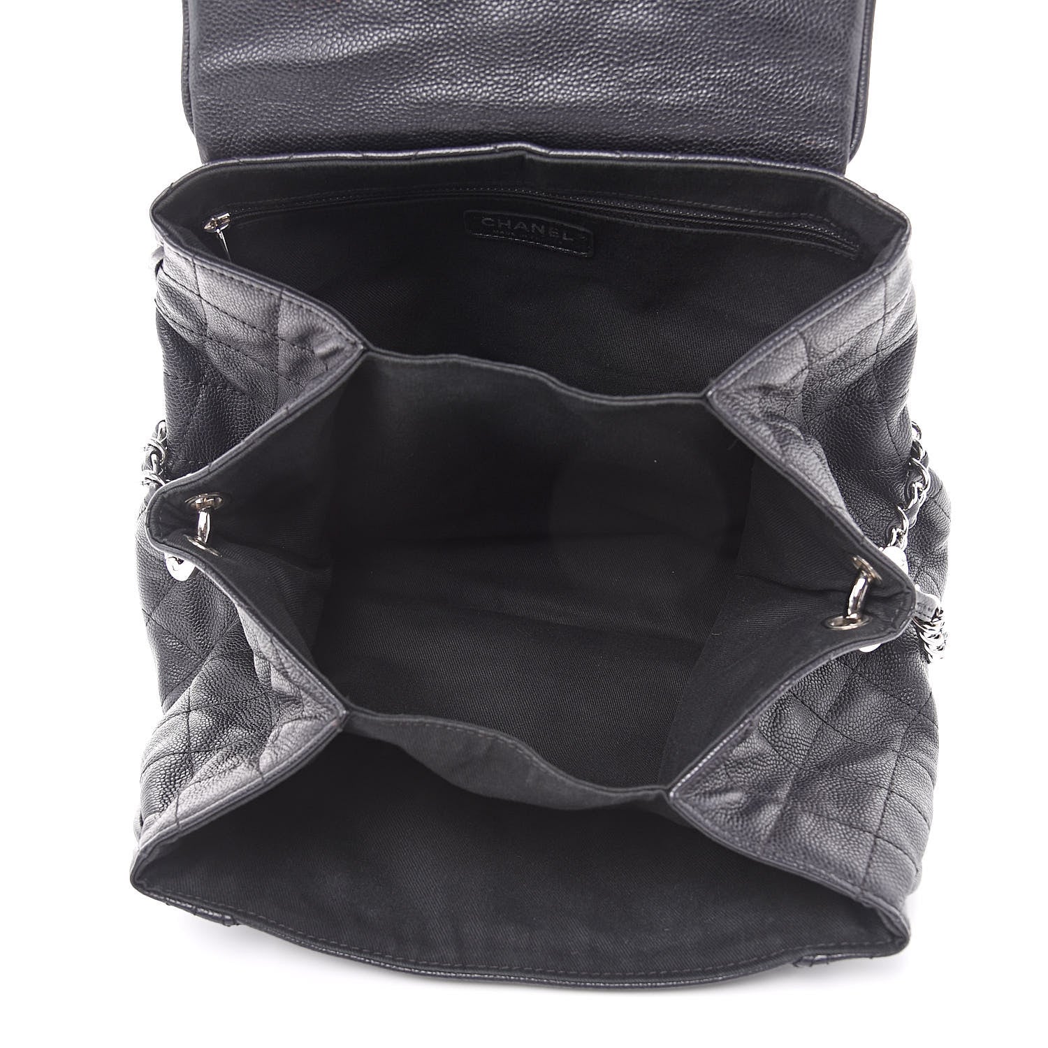 Chanel Caviar Quilted Timeless Accordion Flap Black 5 of 12