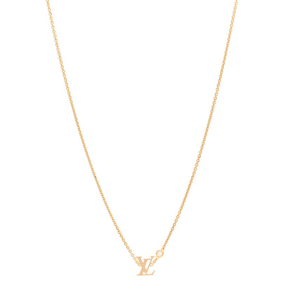 Louis Vuitton 18K Yellow Gold Diamond Idylle Blossom LV Pendant Necklace 1 of 6