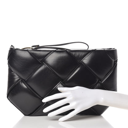 Bottega Veneta Nappa Maxi Intrecciato Padded Clutch Black 2 of 6