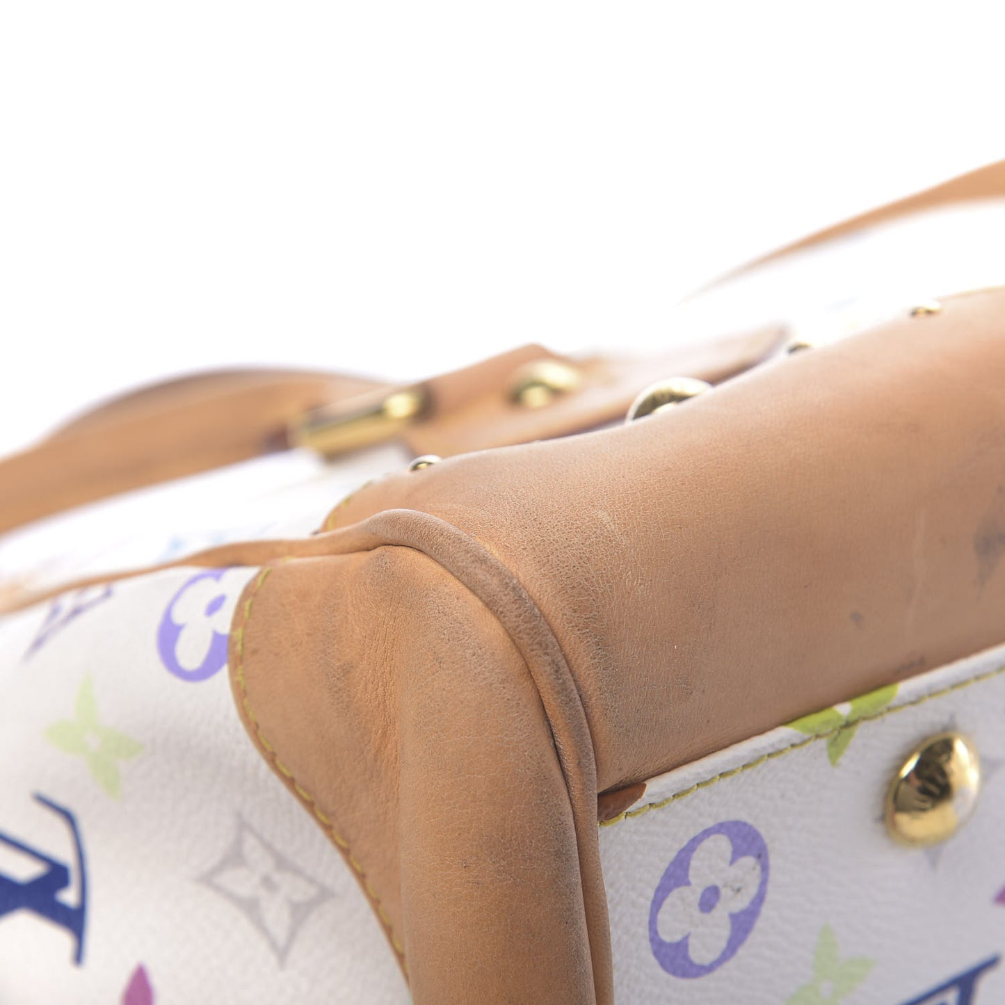 Monogram Multicolor Beverly GM White