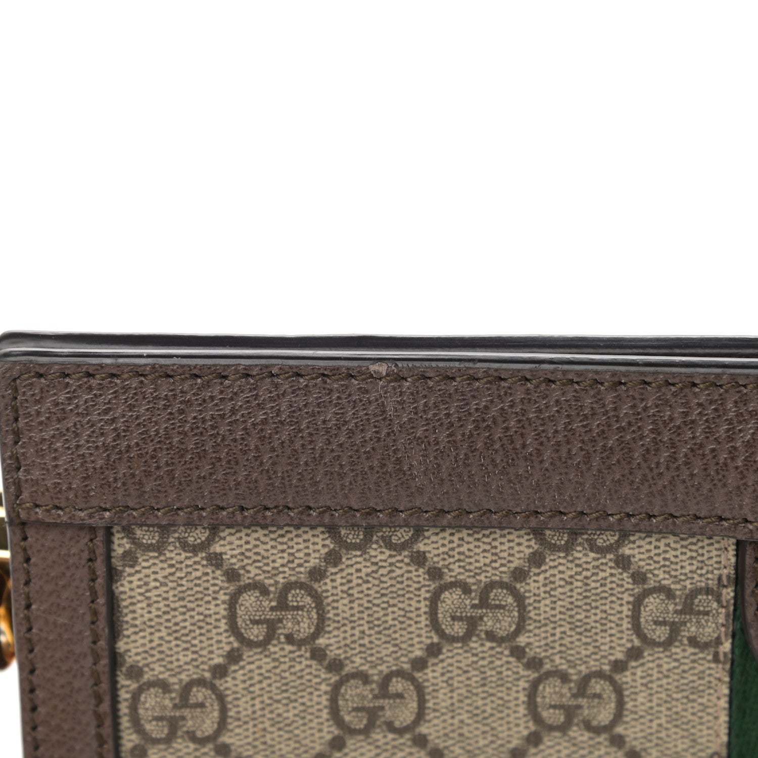 Gucci GG Supreme Monogram Web Small Ophidia Chain Shoulder Bag Brown 13 of 14